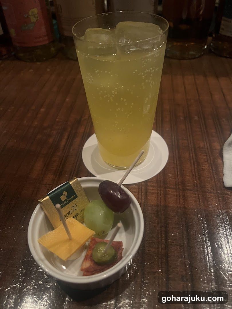 Dessert and Drink on Wooden Table