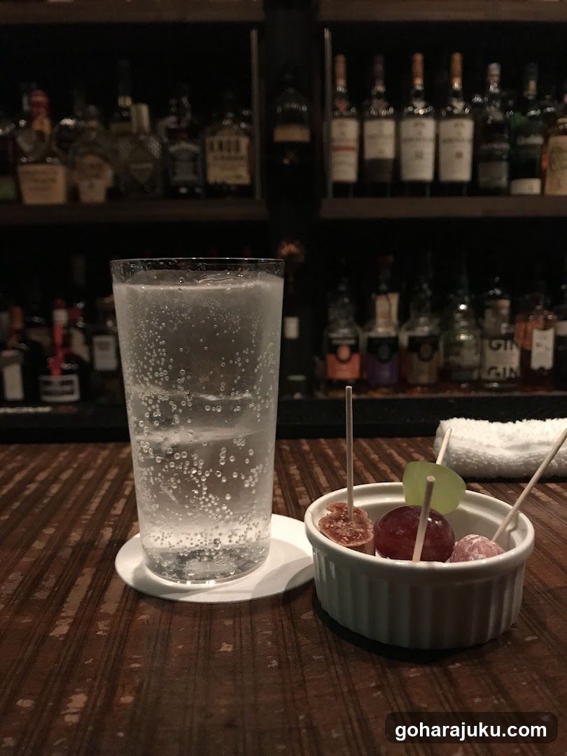 Bar Interior with Drinks and Garnishes