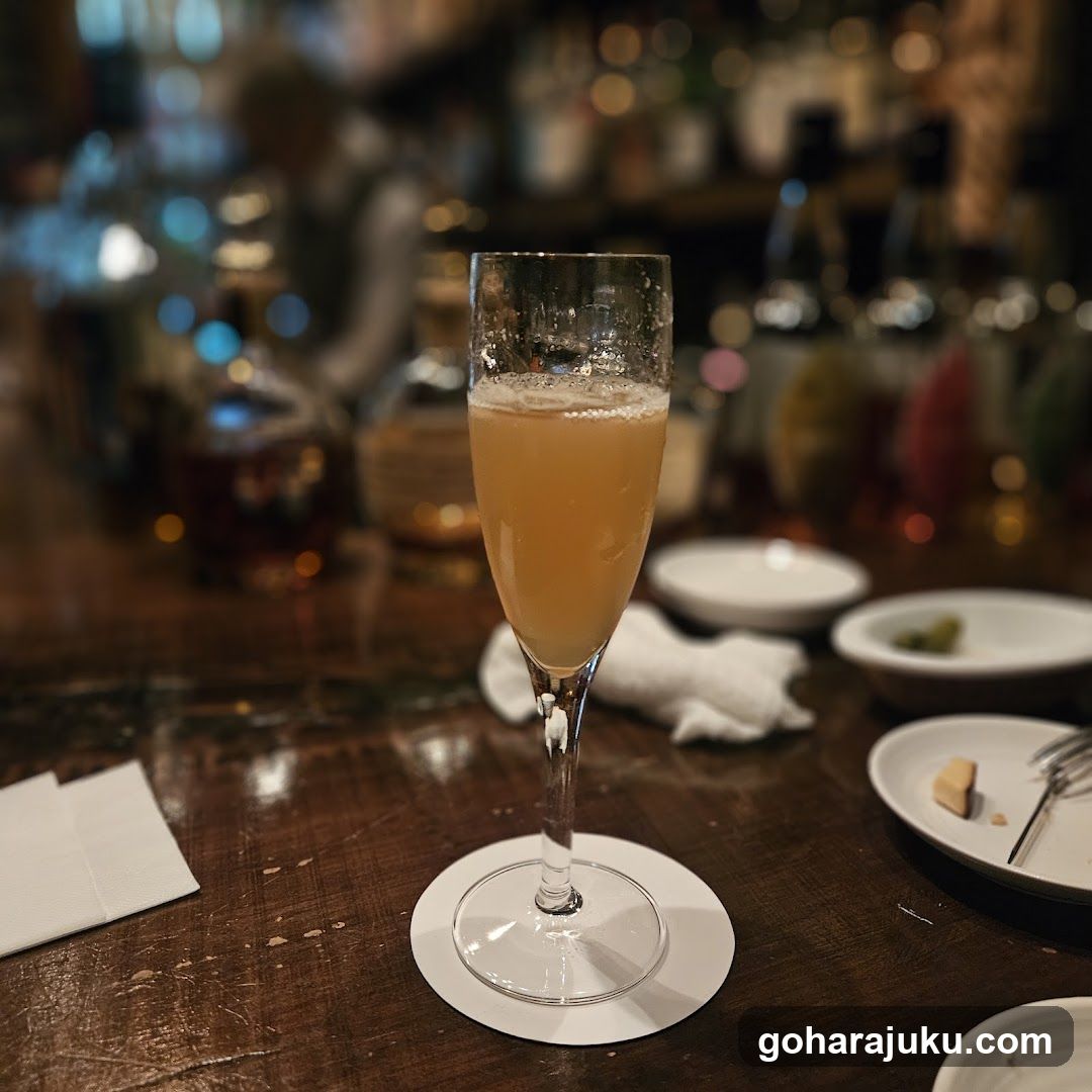 Cocktail at a bar