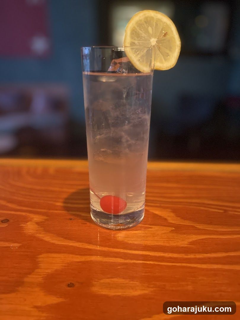 Lemon and Cherry Cocktail