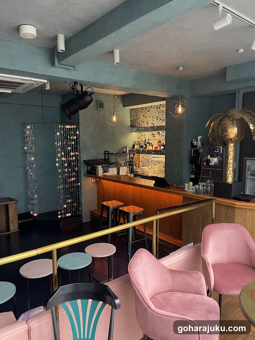 Interior of a modern bar or lounge