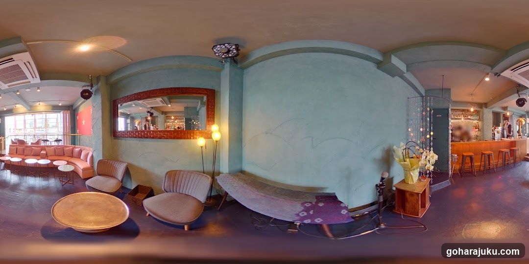 Interior of a cozy lounge or cafe