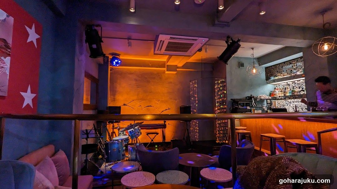 Bar Interior with Stage and Seating Area
