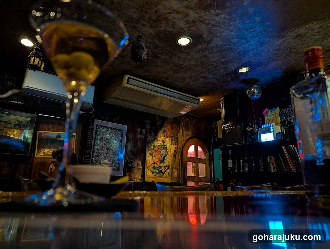 Bar Interior with Drinks and Decor