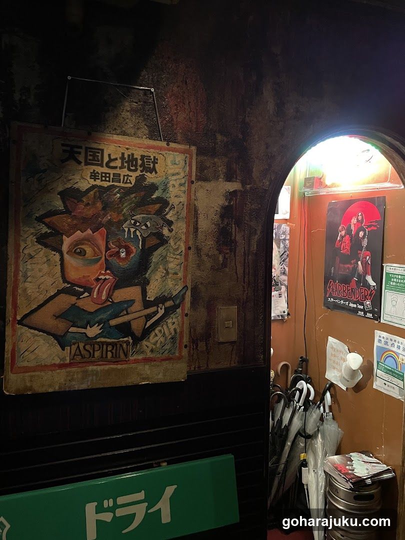 Interior Wall with Posters and Signage