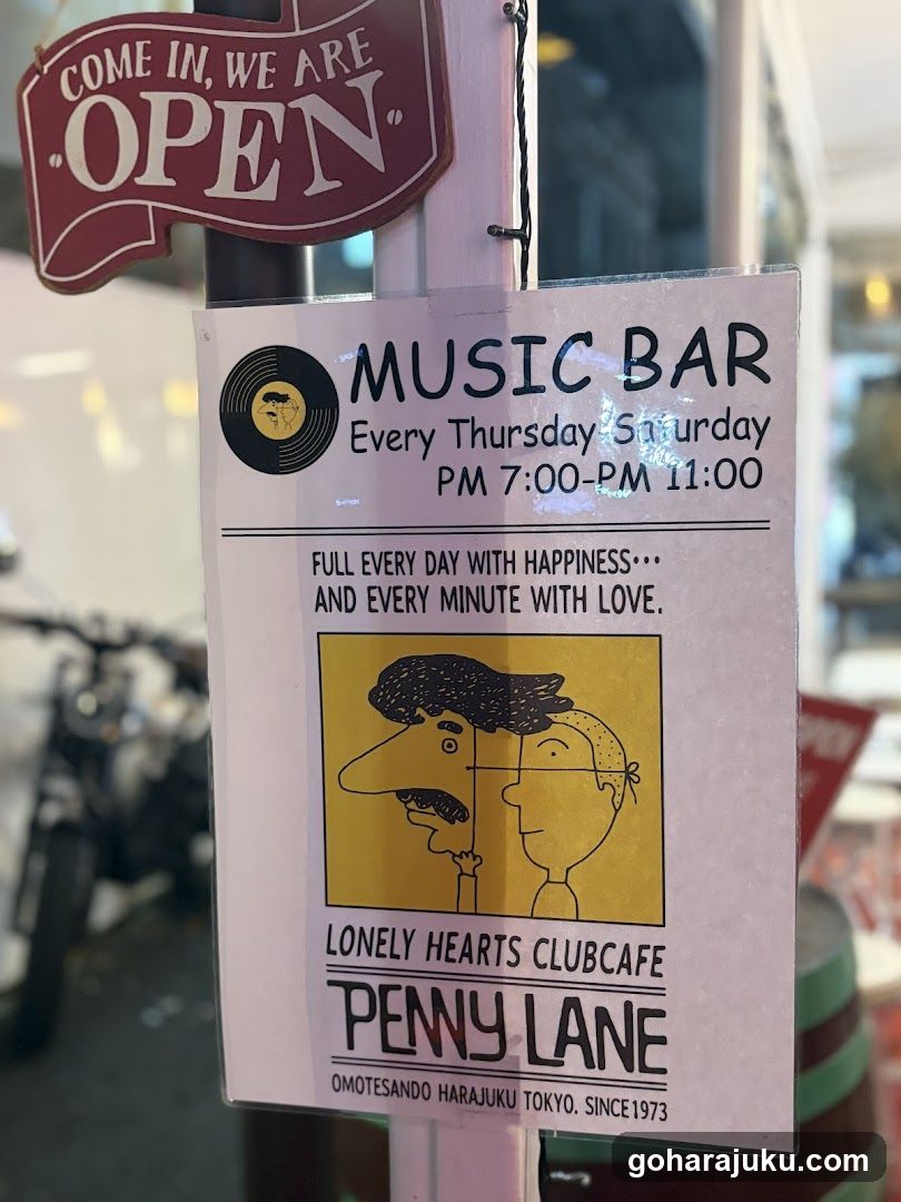 Penny Lane Music Bar Signage