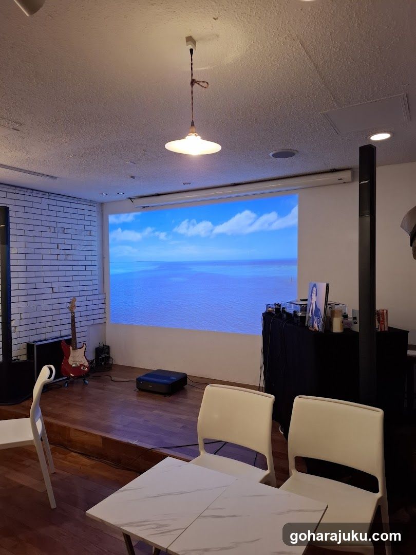 Interior Room with Projector Screen