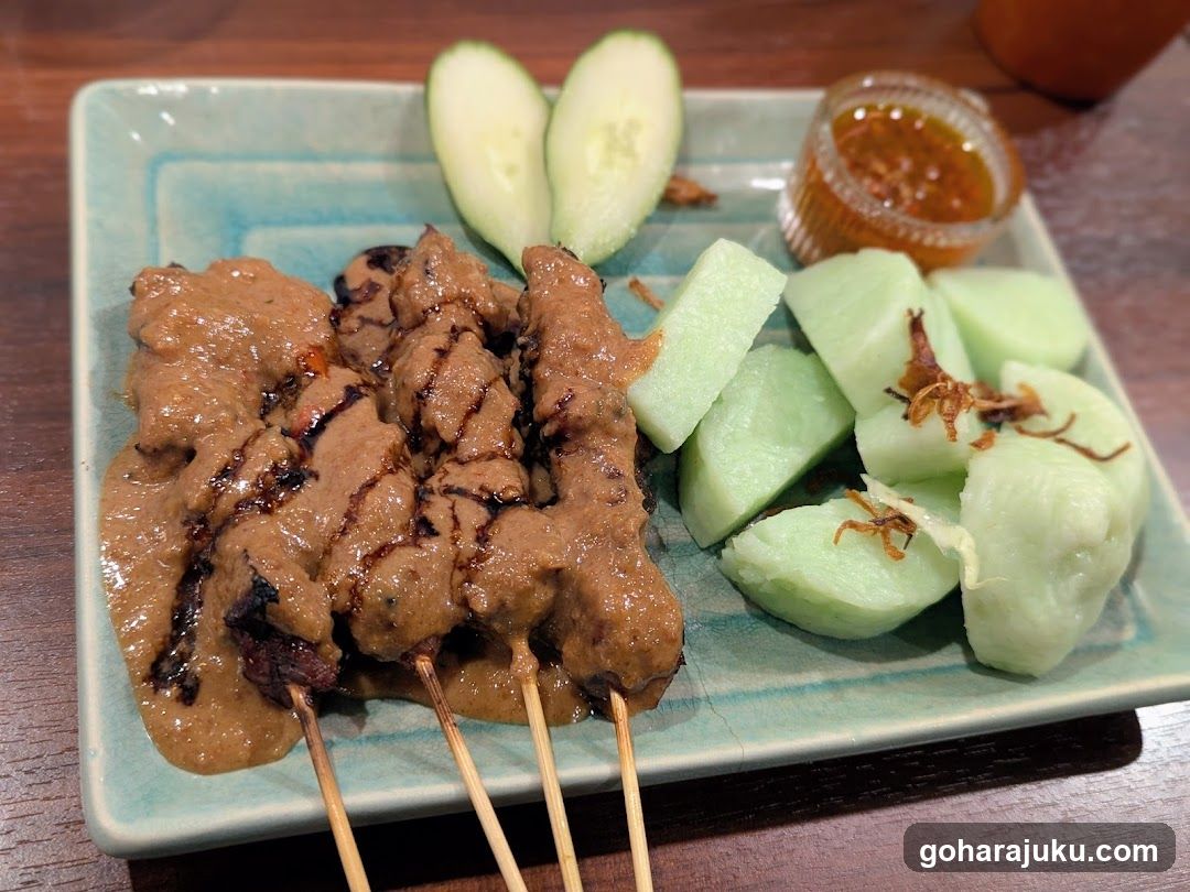 Sate Lada with Side Dishes