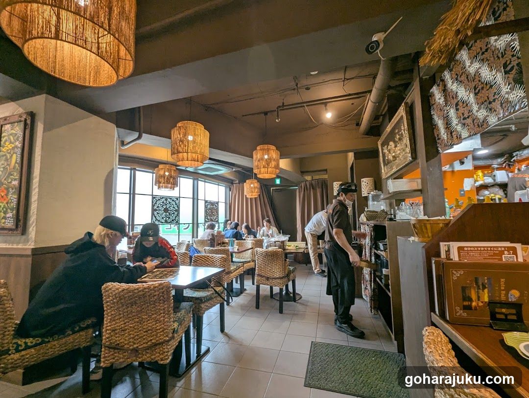 Restaurant Interior with Staff and Patrons