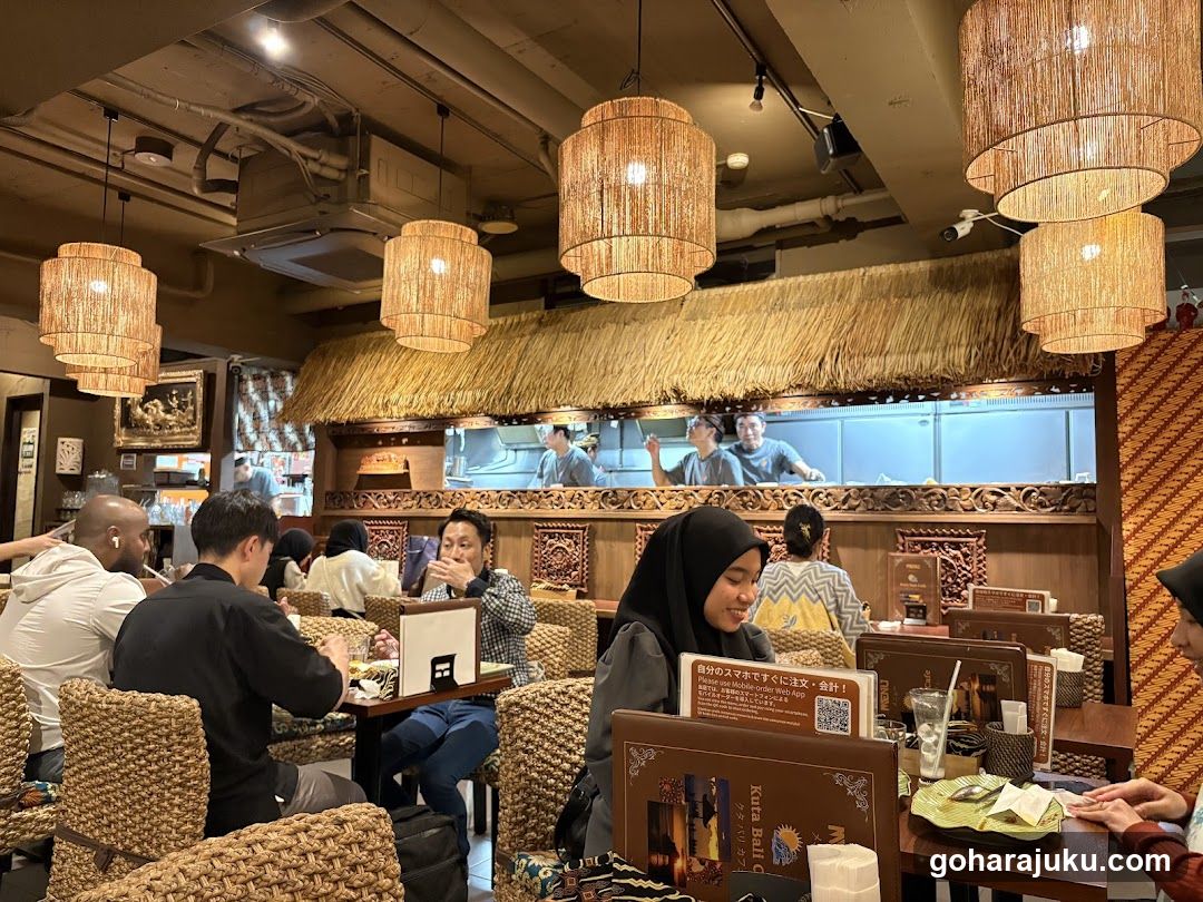 Restaurant Interior with Patrons Dining