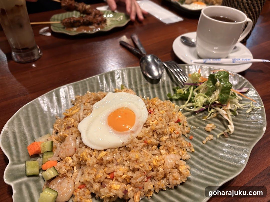 Fried Rice with Egg and Salad