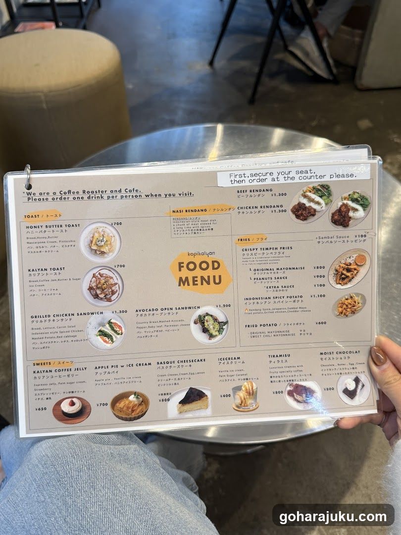 Kalyan Coffee Roaster and Cafe Menu
