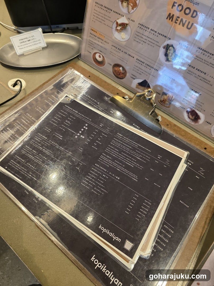 Kopikalyan Menu Display
