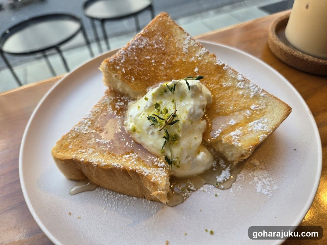 French Toast with Cream and Thyme