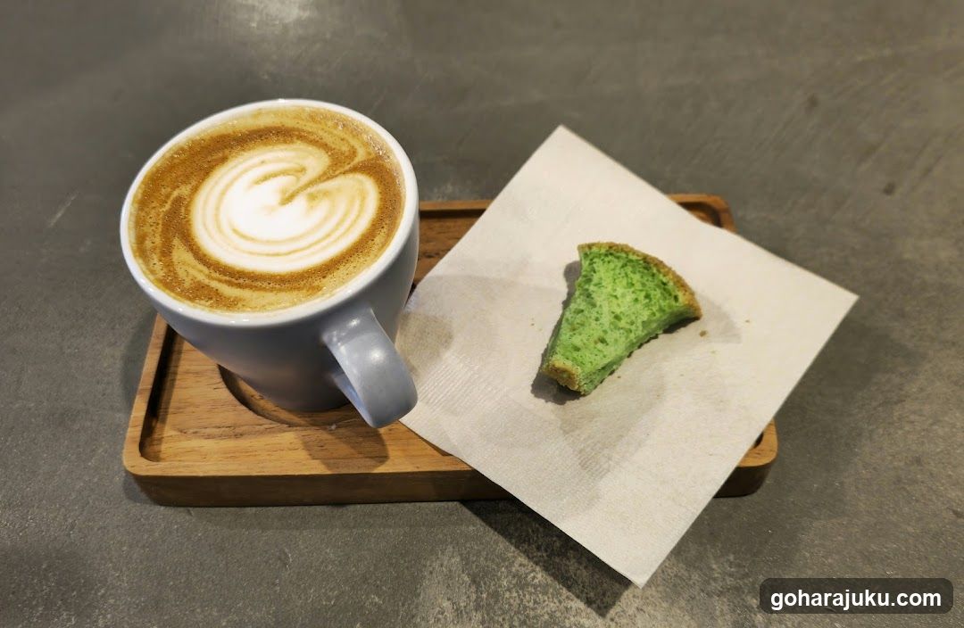 Latte and Green Pastry