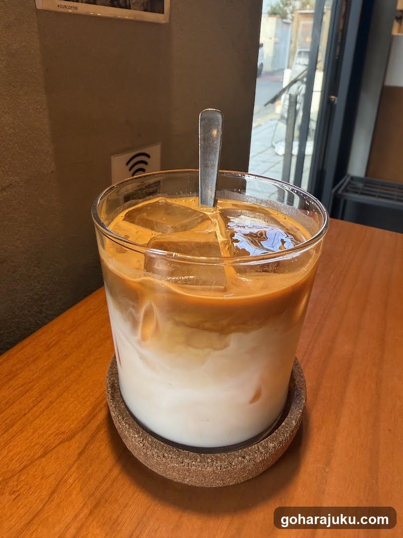 Iced Coffee in Glass Cup