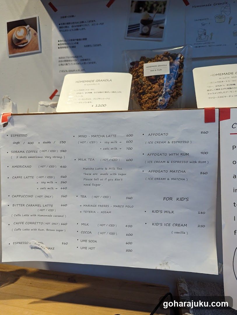 Coffee Shop Menu Board