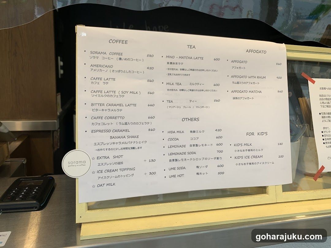Coffee Shop Menu Board