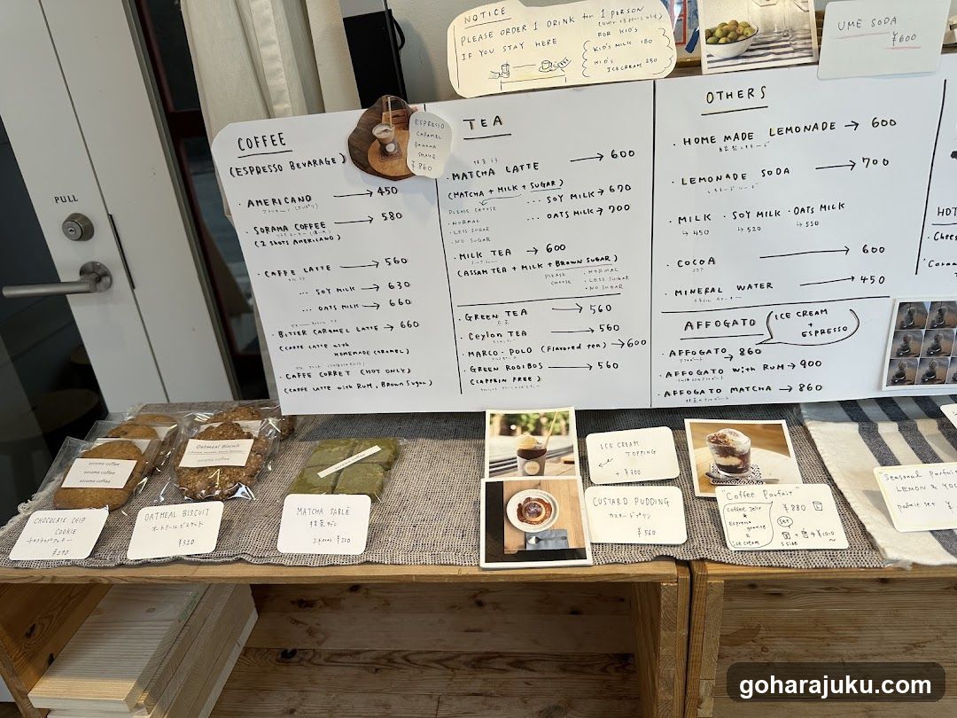 Coffee Shop Display and Menu Board