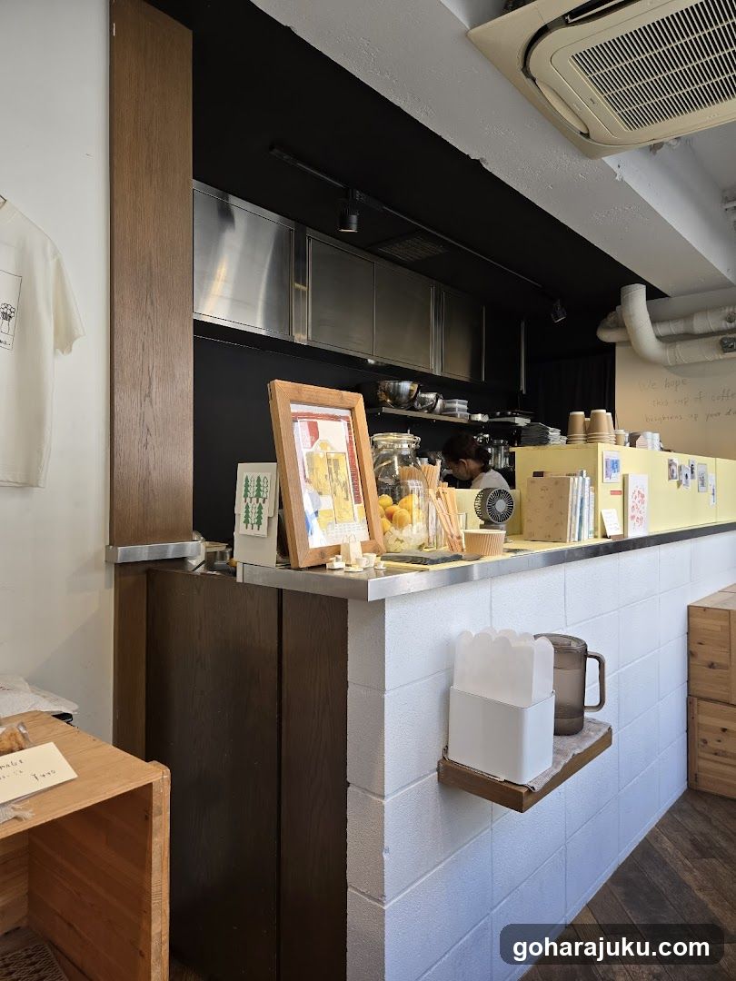 Interior of a cafe or small shop