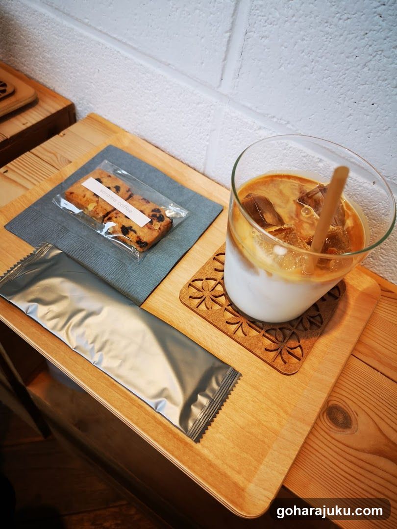 Coffee and Snack on Wooden Tray