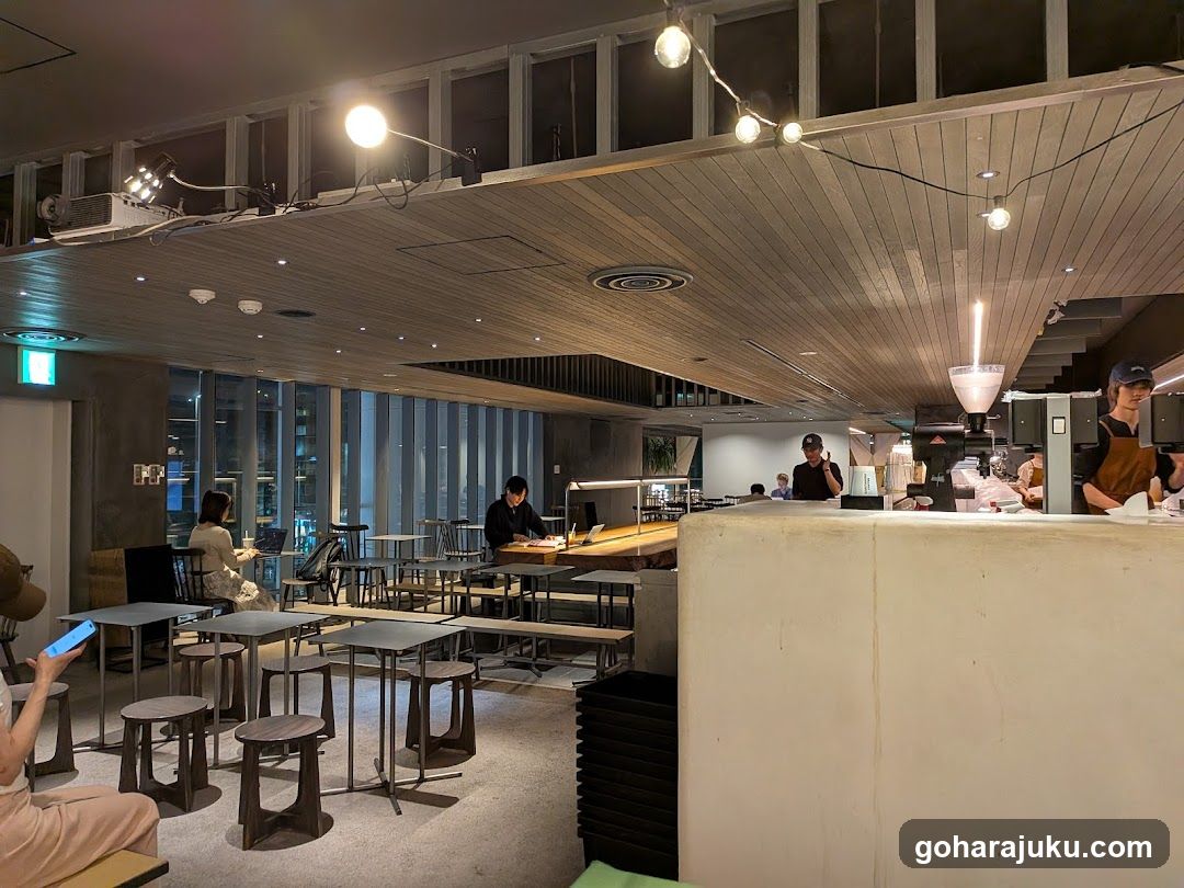 Interior of a modern cafe or restaurant