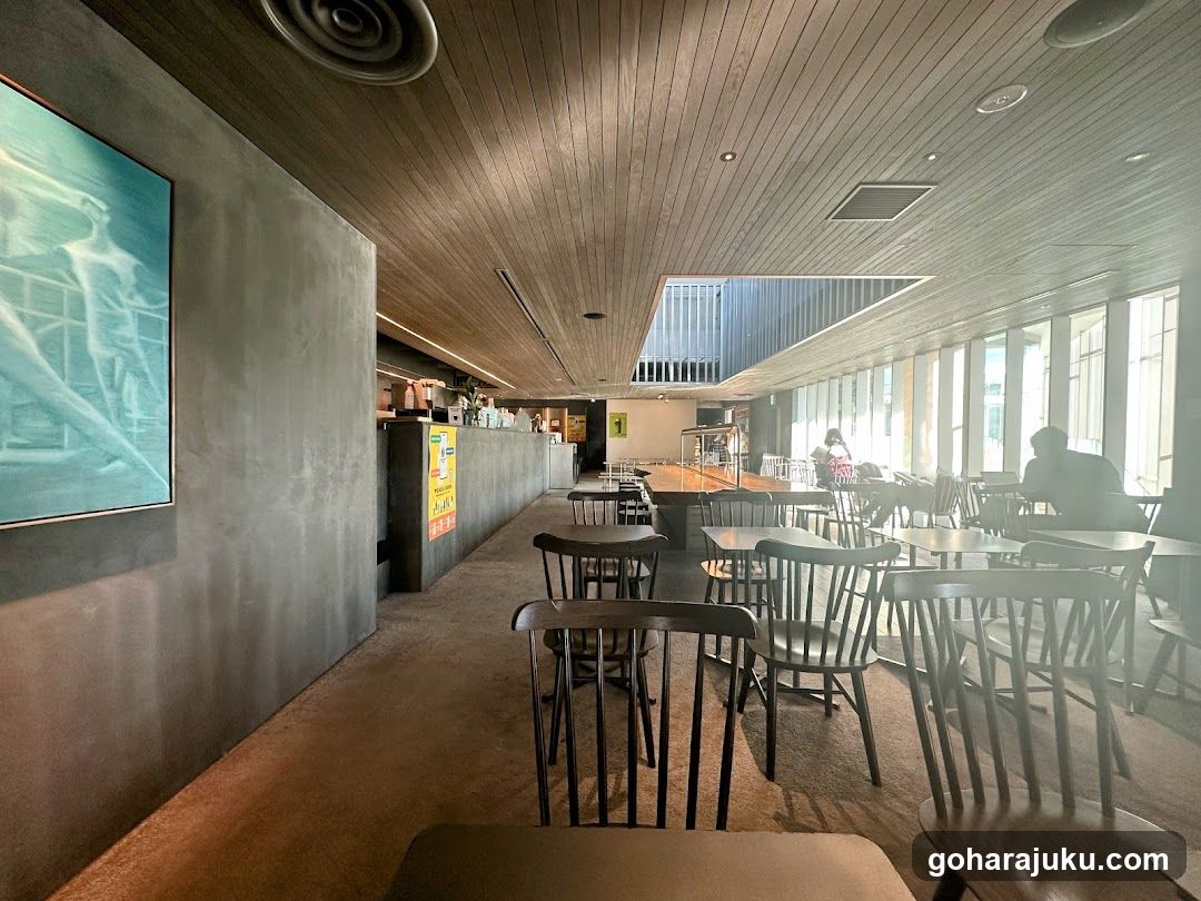 Interior of a modern café or restaurant