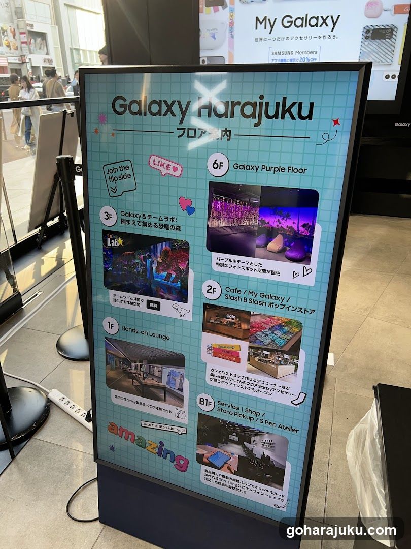 Galaxy Harajuku Floor Guide