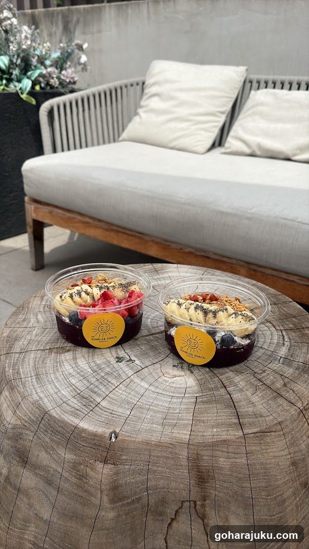 Acai Bowl on Wooden Table