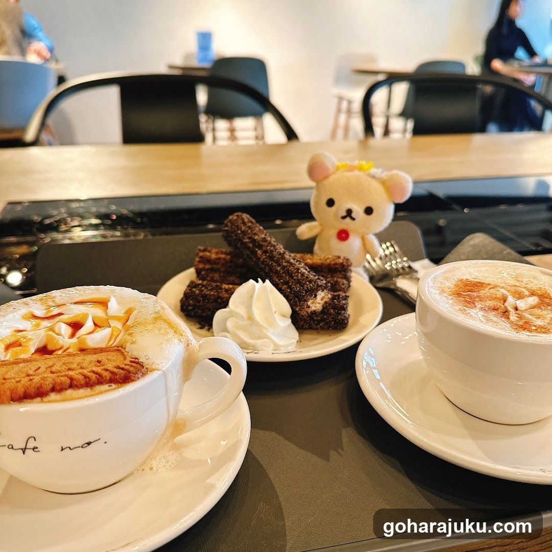 Cafe Interior with Desserts and Drinks