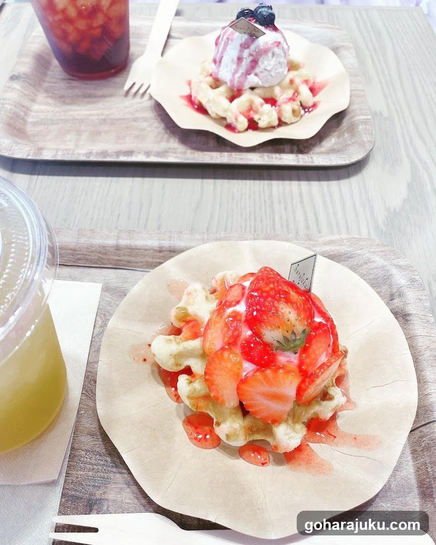 Strawberry Waffles with Dessert