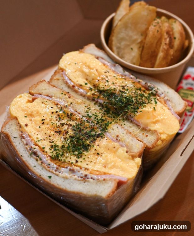 Egg Sandwich with Fries