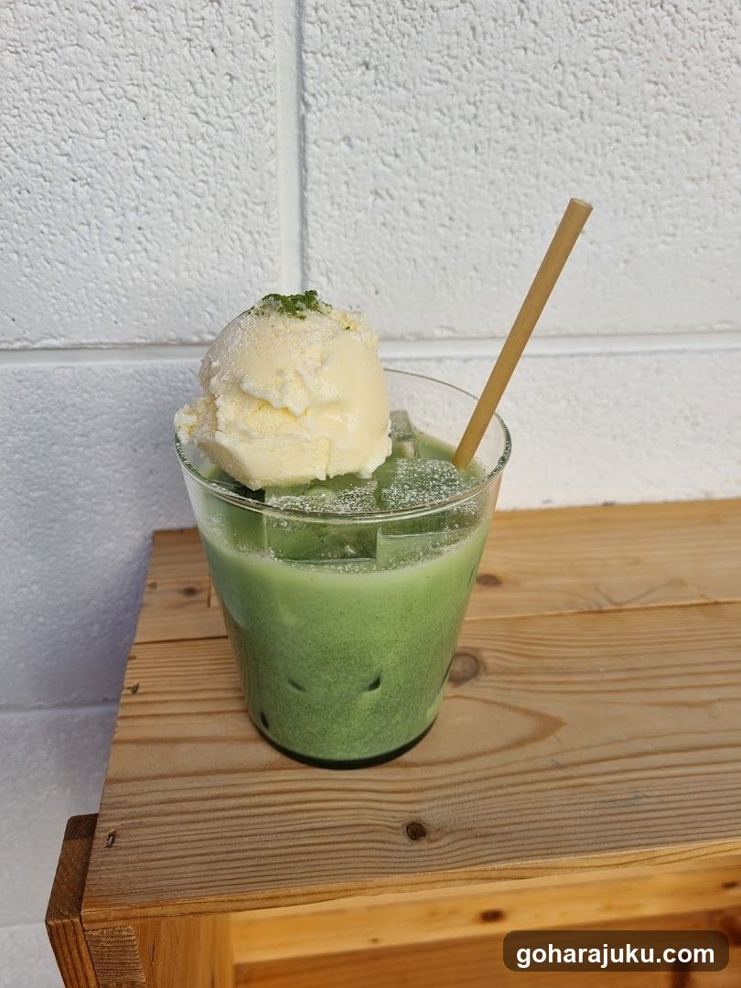 Matcha Ice Cream Drink