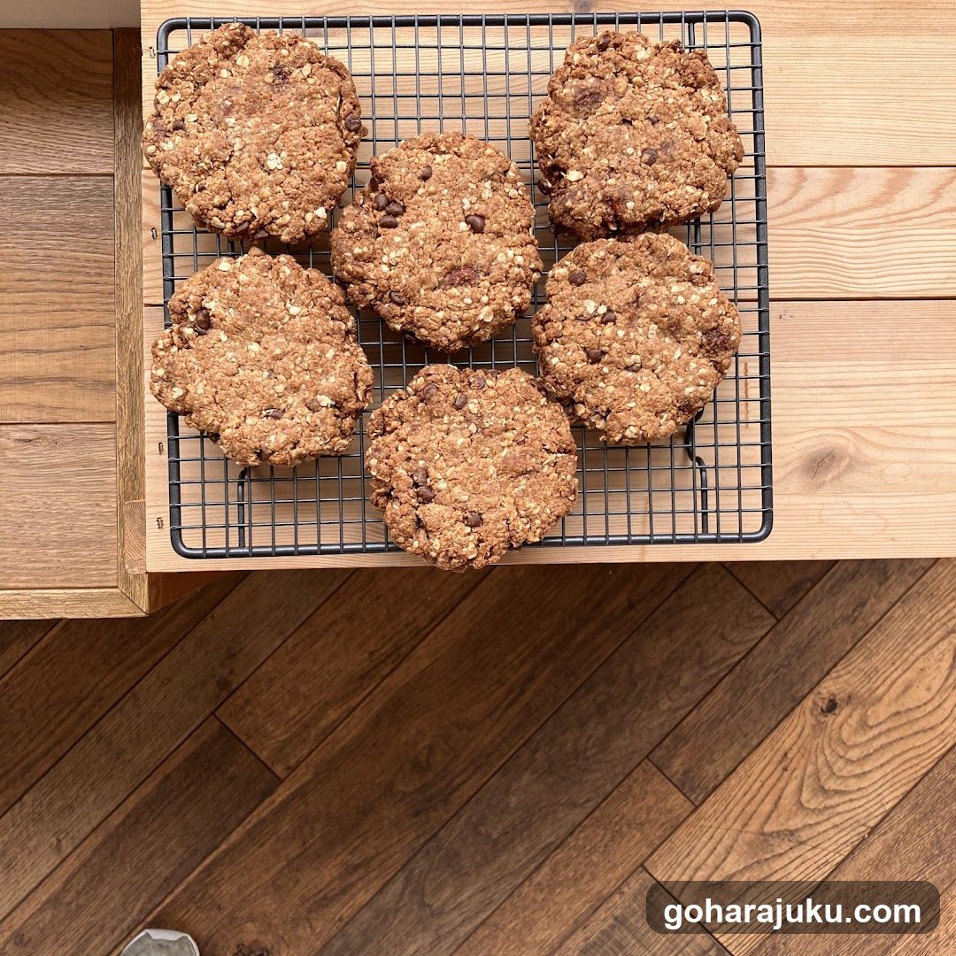 Oatmeal Cookies on Cooling Rack