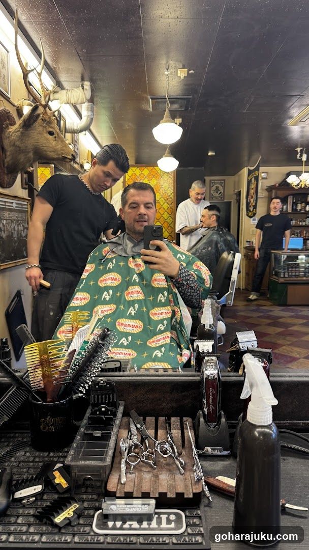 Barber Shop Interior Reflection