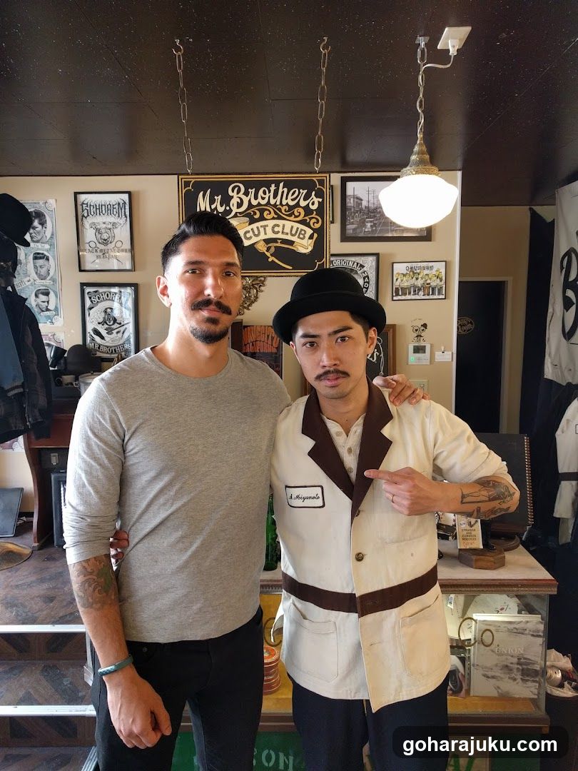 Barbershop Interior with Staff