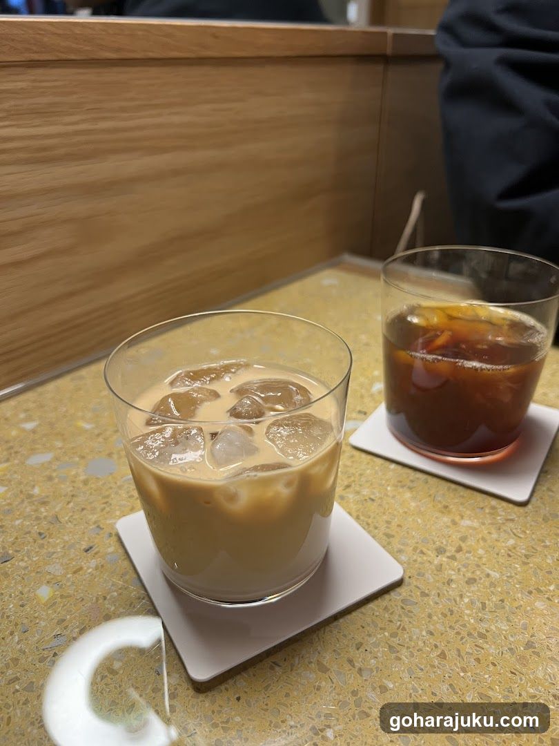 Iced Coffee Drinks on a Table
