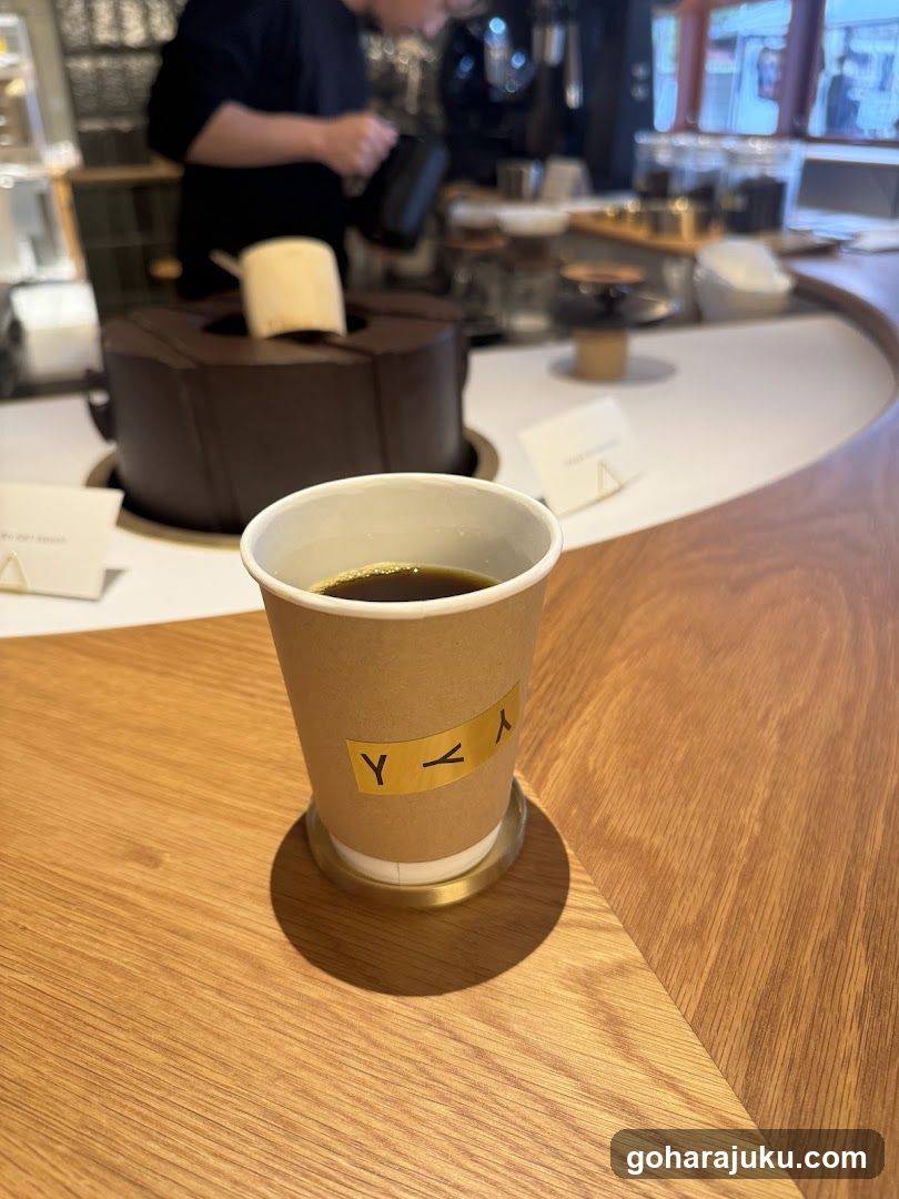 Coffee Cup on Wooden Counter