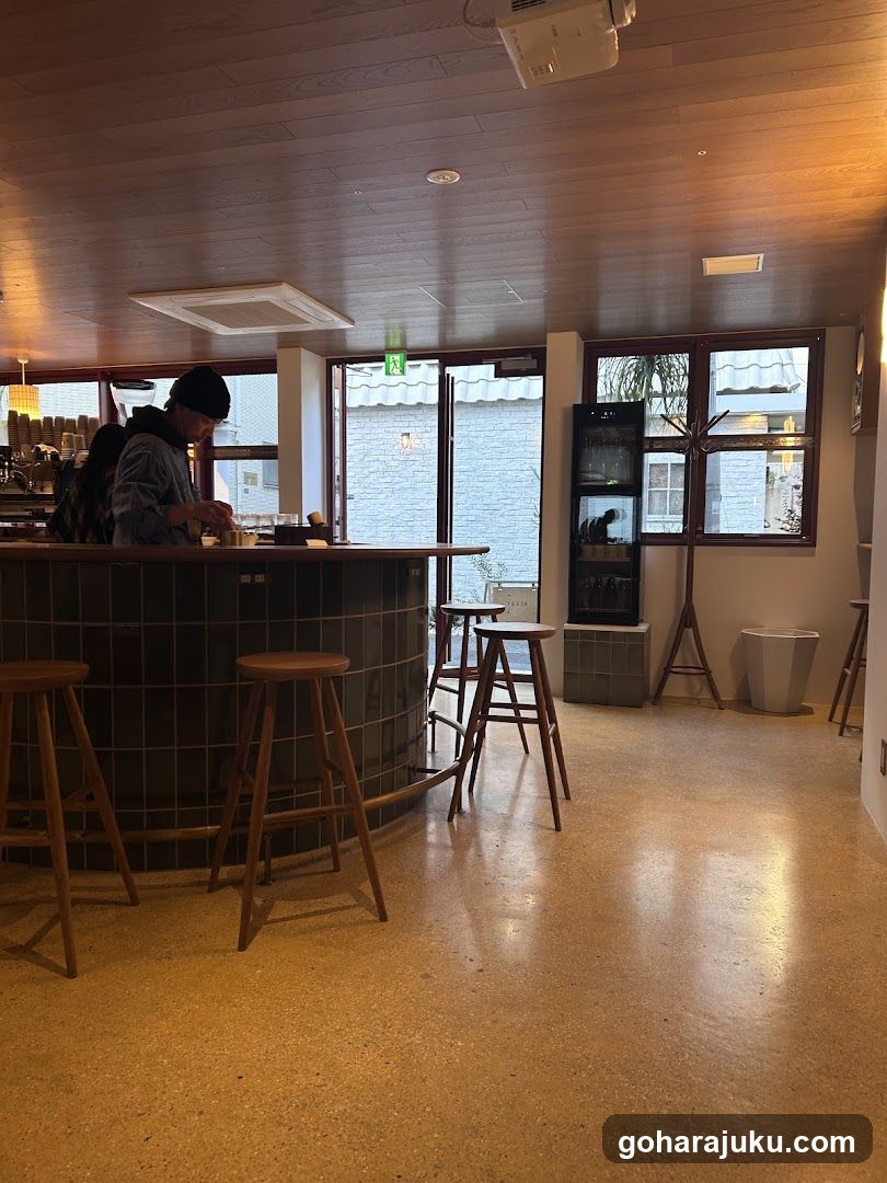 Interior of a coffee shop or cafe