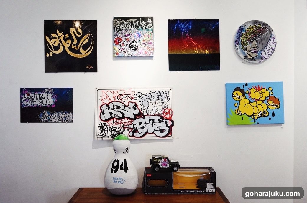 Wall Art Display with Merchandise
