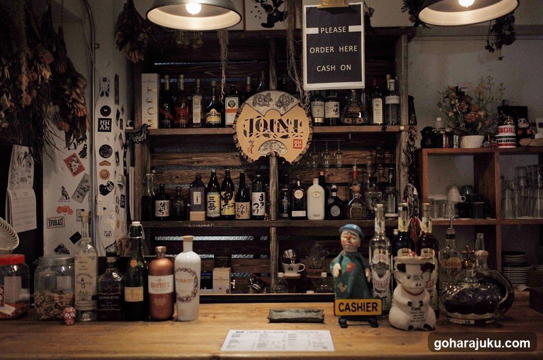 Bar Interior with Bottles and Decor
