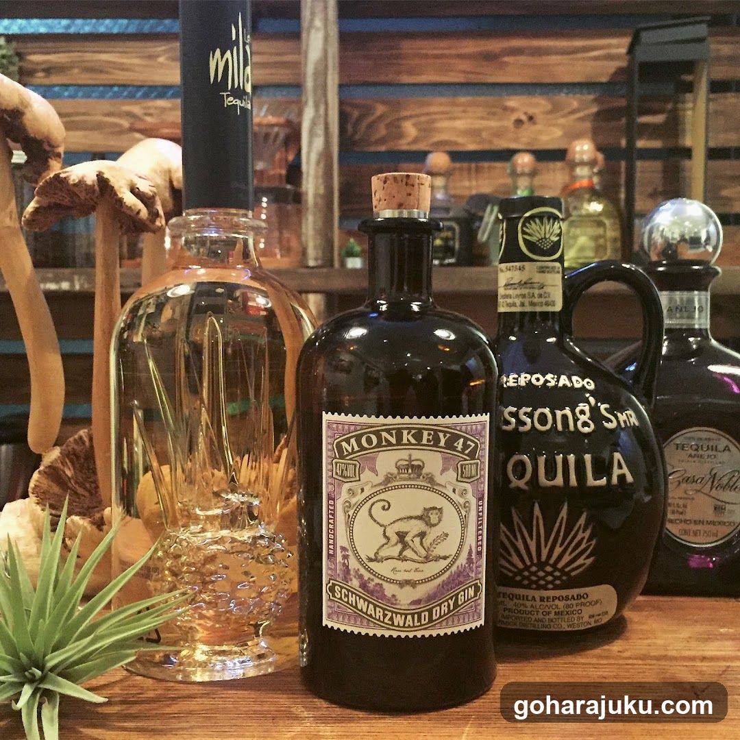 Tequila Bottles Display