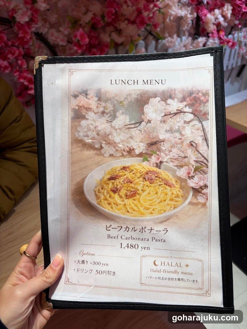 Lunch Menu - Beef Carbonara Pasta