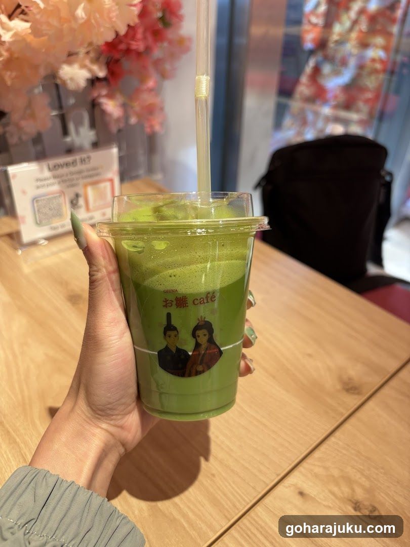 Matcha Drink at O-cho Cafe