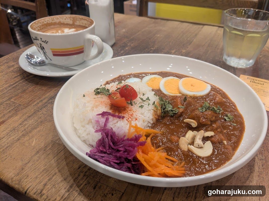 Curry Rice Bowl with Side Dishes