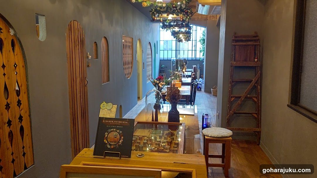 Interior of a cozy cafe or shop