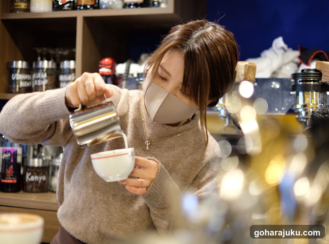 Barista Pouring Latte Art