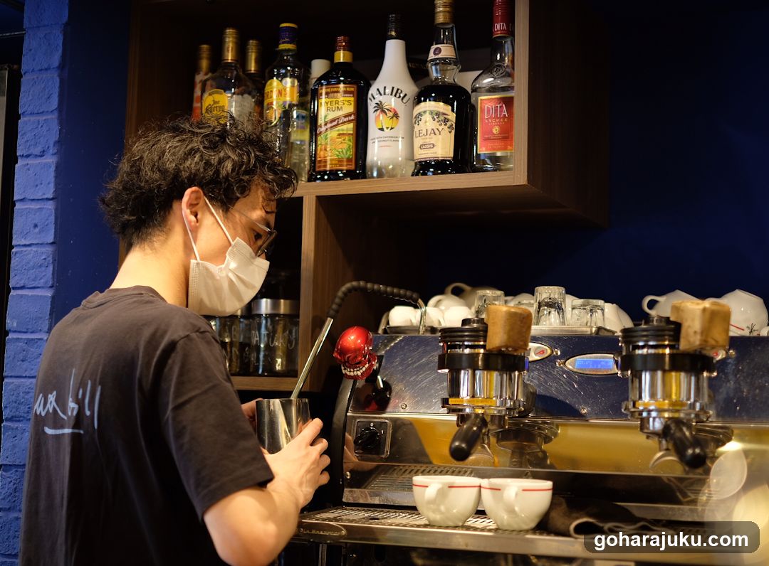 Barista at work in a coffee shop