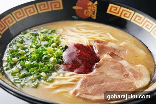 Ramen Bowl with Green Onions and Pork