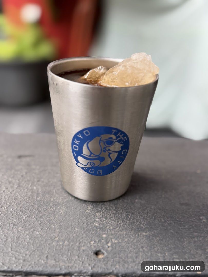 Iced Coffee in Metal Cup